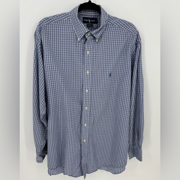 Ralph Lauren Yarmouth Long Sleeve Button Down Shirt Size Large - Picture 1 of 11